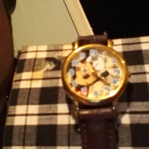 Gold collectors mickey mouse watch